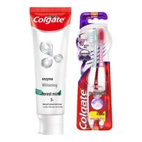 Colgate Whitening Toothpaste and Toothbrush Set white