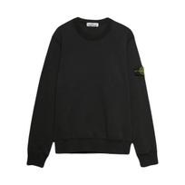 Stone Island Logo Patch Crewneck Black Men Tops 101563051-A0029 XL black