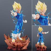 Perfect Dragon Ball JK Version Infinite Demon Vegeta Figure Super Saiyan GK Statue Anime Glowing Model Ornament blue
