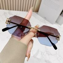 New Vintage Sun Glasses Female Circular Oculos De Sol for Male Metal Eyeglass Legs Polygon Eyeglasses Women Men Ellipse Sun Glasses MULTI black