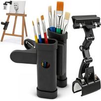 Premium-Paint Brush Clip Holder Copy Function, Metal Easel Mount, 360° Rotation Paper Document Sign Support For Typing, Clamp In juoda