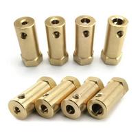 10pcs Shaft Coupling 3-8mm Brass Hexagon Motor Shaft Coupler Connector Sleeve 3D Printers Stepper Motor Transmission Coupler 8mm-10pcs beige