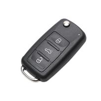 For Beetle/Caddy/Eos/Golf/Jetta/Polo/Scirocco/Tiguan/Touran/UP For VW Car Key Shell Blank Car Keys Remote Flip 3 Buttons kaip parodyta spalva