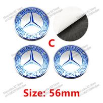 4Pcs 56mm 60mm Car Wheel Center Hub Cap Emblem Sticker For Mercedes Benz W204 W205 W212 W213 W221 W177 W246 GLA GLC
