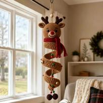 Ghost/Gingerbread Man/Penguin Christmas Crochet Ornament  Holiday Gift Making Reindeer