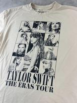 Taylor Swift The Eras Tour US Dates TShirt SMALL Cream Beige Official Merch Unisex T-Shirt S gray