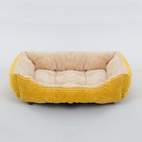 Lova šuniui katei augintiniui Kvadratinė pliušinis veislynas Vidutinis mažas šunų sofa-lova pagalvėlė naminiams gyvūnėliams raminanti šuns lova Namų reikmenys naminiams gyvūnėliams aksesuarai XS(43X34X12CM) beige