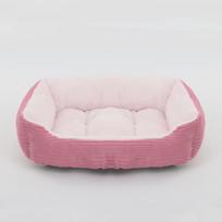Lova šuniui katei augintiniui Kvadratinė pliušinis veislynas Vidutinis mažas šunų sofa-lova pagalvėlė naminiams gyvūnėliams raminanti šuns lova Namų reikmenys naminiams gyvūnėliams aksesuarai XS(43X34X12CM) white