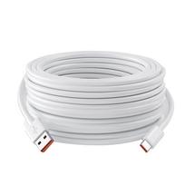 Itin ilgas USB į Type C laidas Xiaomi Redmi Huawei mobiliesiems telefonams Įkrovimo laidas Įranga VR kamerai 2M 3M 5M 8M 10M 12M 14M 2m white