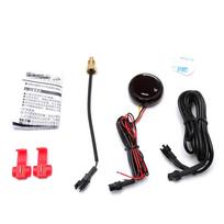Universalus motociklo termometras, instrumentai, vandens temperatūra, temperatūra, skaitmeninio ekrano matuoklis su 18 mm temperatūros jutiklio adapteriu black