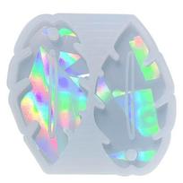 Leaf Shaped Earring Silicone Mold Crystal Epoxy Resin Casting Molds Resin Earring Mould Holographic Crafting Accessory balta