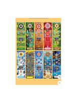 Children's Curling Board Game: Interactive Two-Player Family Fun & Educational Toy 6 Curling + 6 Bowling + Mat beige