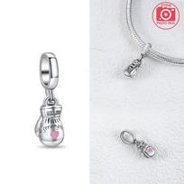 Boxing Glove Sandbag Pendant copper Colors Ideal For Charm Bead Charms copper Colors Authentic Bracelets for Jewellery Making white