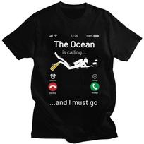 Custom Funny Scuba Diving Diver Gift T Shirt for Men 100% Cotton Tshirt Tees Short Sleeve T-shirt Slim Fit - Men's Summer Cot... M įvairiaspalvis