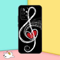 Muzikos natos simbolis Fortepijono dėklas Samsung Galaxy A15 A55 A35 A52 A32 A12 A16 A26 A36 A56 A53 A33 A13 A14 A34 A54 A17 Samsung A32 5G gray