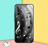 Muzikos natos simbolis Fortepijono dėklas Samsung Galaxy A15 A55 A35 A52 A32 A12 A16 A26 A36 A56 A53 A33 A13 A14 A34 A54 A17 Samsung A22 5G gray