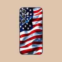 JAV Amerikos Vėliava Mobiliojo Telefono Dėklas Samsung Galaxy S26 S25 S24 S23 S22 S21 S20 Note20 Plus FE Ultra Spalvingas Dangtelis Dangtelis Galaxy S21 5G blue