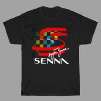 Ayrton Senna Sports Men's Black T-Shirt Size S To 5XL Unisex T-Shirt 4XL įvairiaspalvis