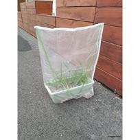 Augalų apsaugos tinklinis uždangalas: Gėlių vazono tinklas nuo vabzdžių ir kačių 60cm Long Poles gray