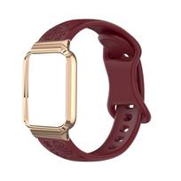 Silikoninis dirželis+metalinis rėmelis xiaomi Mi band 10 Pro išmaniajam laikrodžiui, pakaitinis korpusas su dirželiu Mi Band10 Pro Keraminiai priedai mi Band10 Pro Ceramic beige