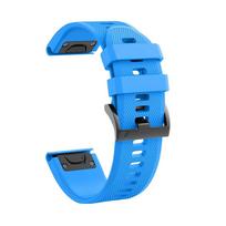 26 22mm Easyfit Strap Band For Garmin MARQ Athlete Adventurer Golfer Captain Aviator Silicone Smartwatch Quick Release Bracelet 26mm Instinct 2X dangaus mėlyna spalva