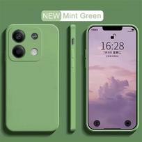 For Redmi Note 13 Pro 4G Fall prevention Phone Case Liquid Silicone Soft TPU Cover For Xiaomi Redmi Note 13 Note13 pro 4G Redmi Note13Pro Plus žalia