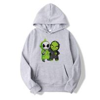 Cozy And Stylish Grinch Jack Skeleton Stich Hoodie For Christmas Celebration Black-Grinch And Jack,2XL black