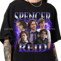 Vintage Retro Spencer Reid Criminal Minds Gift For Unisex And Unisex Unisex Shirt Tshirt S gray