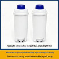 Compatible Water Filter Cartridge for DeLonghi Coffee Machines - Activated Carbon, Model DLSC002. Removes Scale for Optimal Performance. 1 Pack white