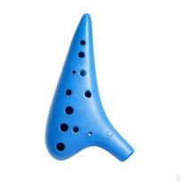 12 Hole Alto Ocarina, Resin Ocarina Instrument, Musical Instrument Gift Adults, mėlyna