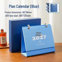 2027 Cute Daily Desk Calendar & Sticky Notes Planner with Self-Discipline Check-in Book & Corporate Logo Printing red
