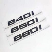 3D juodo chromo 840i 850i 860i logotipas emblema galinės bagažinės lipdukai BMW 8 serijos E31 G15 840i 850i 860i automobilių aksesuarams 850i juoda