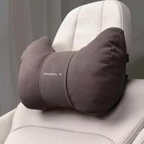 For Tesla Model Y Car Headrest Neck Support Seat Lumbar Cushion Soft Neck Pillow Automobile interior Accessories Brown Headrest