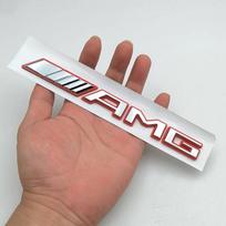 New MM237 3D ABS Logo AMG Emblem Letters Sticker Car Badge for Mercedes Benz Brabus A B C E S CLA CLS GLC GLE GLS G Class Accessories brown