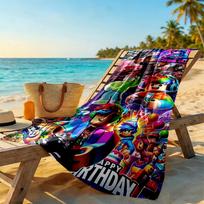Roblox Beach Towel High Absorbency & Quick-Dry Comfortable Lightweight Portable for Swimming,Beach,Camping, Travel, Beach Accessories,Gym 80cmx160cm(31x63inch)