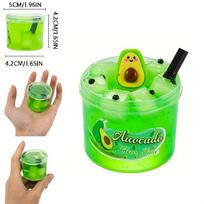 A4-2.37Oz Clear Jelly Cube Crunchy Slime Kit Soft Watermelon Stretchy Non-Sticky Diy Crystal Mud Charms Slime Party Favors Gifts