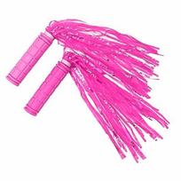 Bike Handlebar Grips with Tassel Streamers Bike Handlebar Streamers for Kids Girls Boys Children Scooter Handlebar rožinė