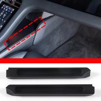For Porsche Taycan 19-24 Central Control Lower Storage Strip Auto Center Console Storage Accessories Aluminum Alloy 2pcs High configuration