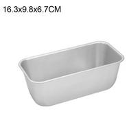 Kepimo forma Aliuminio neprideganti duonos sūrio pyrago skrebučio formos keptuvė virtuvės kepimo priemonė 16.3x9.8x6.7CM gray