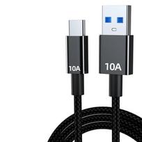 120 W 10A C tipo laidas Greito įkrovimo USB duomenų laidas, skirtas Huawei P50 P40 Pro Xiaomi 14 Redmi 13 Oneplus Realme POCO 0.5/1/1.5/2/3m 2m gray
