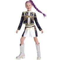 K-POP Demonų Medžiotojų Cosplay Kostiumas Rumi Zoey Mira Helovino Pasirodymų Apranga Gimtadienio Šventės Drabužis Role Play Kostiumas 130cm black