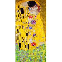 Žinomo dailininko Gustavo Klimto bučinio abstraktus aliejinis paveikslas ant drobės spaudinio plakatas meno sienos paveikslai svetainei Cuadros Dekor 60x120cm No Frame