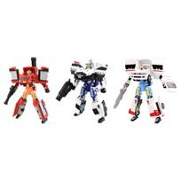TAKARA TOMY Tomica Job Labor TJBDX Start Job and Ambulance DX Set Miniature Car Toy for Ages 3 and Up Let's Labor! Police, Fire, gray