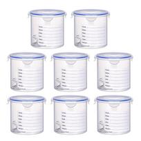 8Pcs Airtight Paint Storage Container Touch up Paint Cups Storage Cups with Lid for Repainting Leftover Paint Enduring white