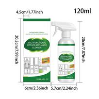 Appliance Cleaner 120ml All-Purpose Heavy-Duty Powerful Refrigerator Cleaner, Kitchen Degreaser Spray for Oven, Stove, Counter 120ml