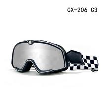 Retro Wind & Sandproof Motorcycle Goggles for Half/3/4 Helmets gray