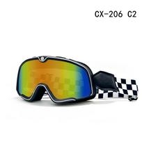 Retro Wind & Sandproof Motorcycle Goggles for Half/3/4 Helmets yellow