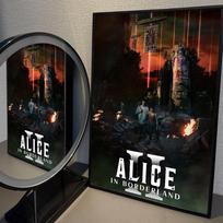 Hot TV Alice In Borderland Classic Anime Poster Waterproof Paper Sticker Coffee House Bar Room Wall Decor (as the picture,10x15cm No Frame) black