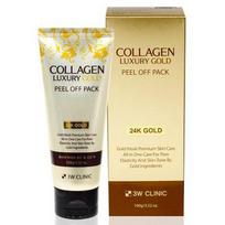 3W CLINIC Collagen & Luxury Gold Peel-Off Pack Revitalizing Firming Facial Mask 100g beige