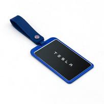 New Aluminum Alloy For Tesla Model 3 Model Y Car Card Key Holder Protector Case Cover Car accessories Full Cover Accessories mėlyna